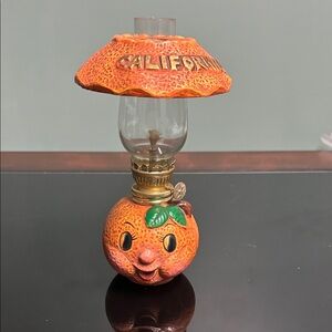 Souvenir California Orange Oil Lamp